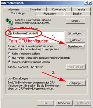 Internetoptionen